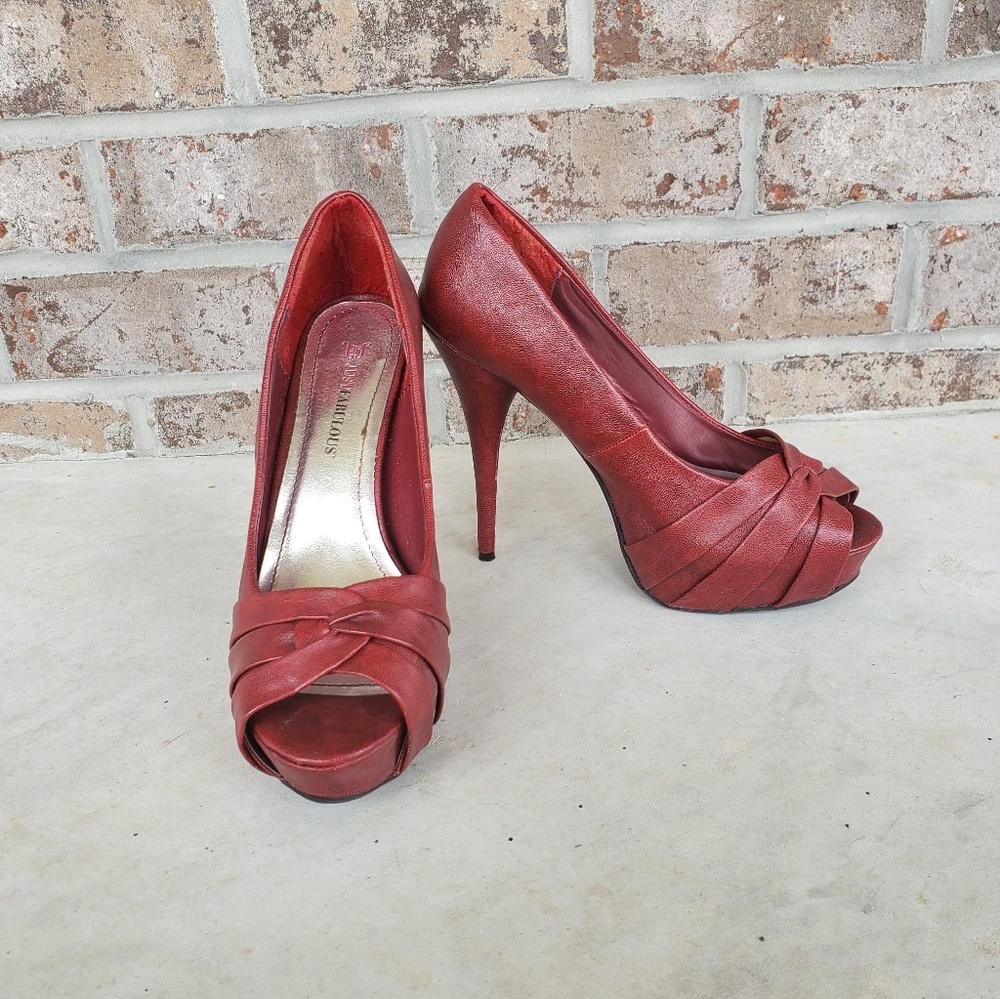 JustFab Red Stilettos